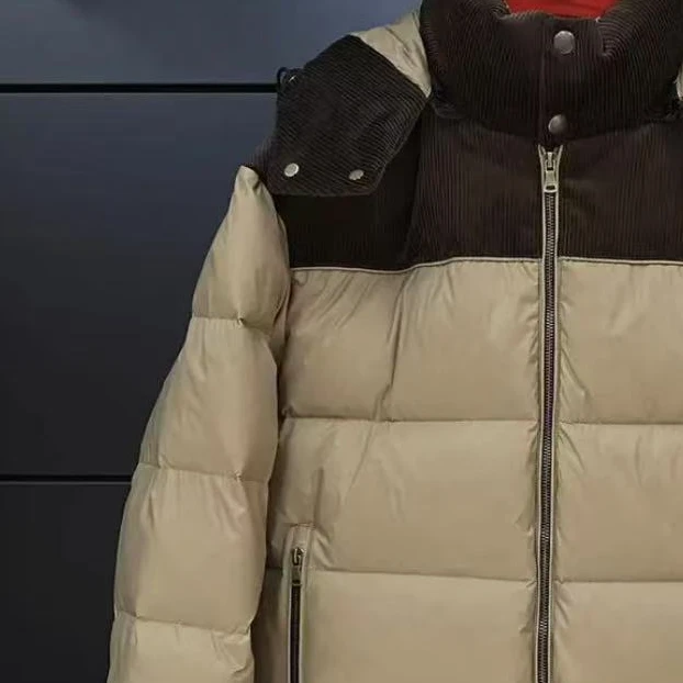 【TIME BOKAN/冬季轻奢防寒经典男士拼接设计白鸭绒羽绒服【88828