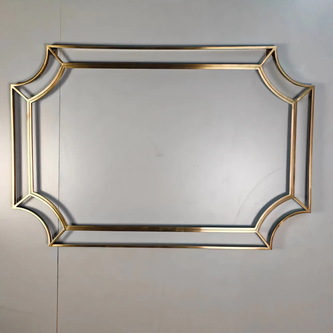 镜像人生中式酒店工程家装智能卫浴不锈钢镜框画框