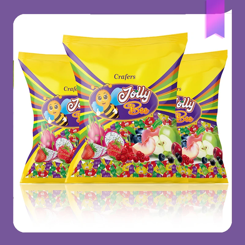 Crafers.小蜜蜂朱莉爆浆夹心开口果汁软糖原装进口夹心糖年货糖果