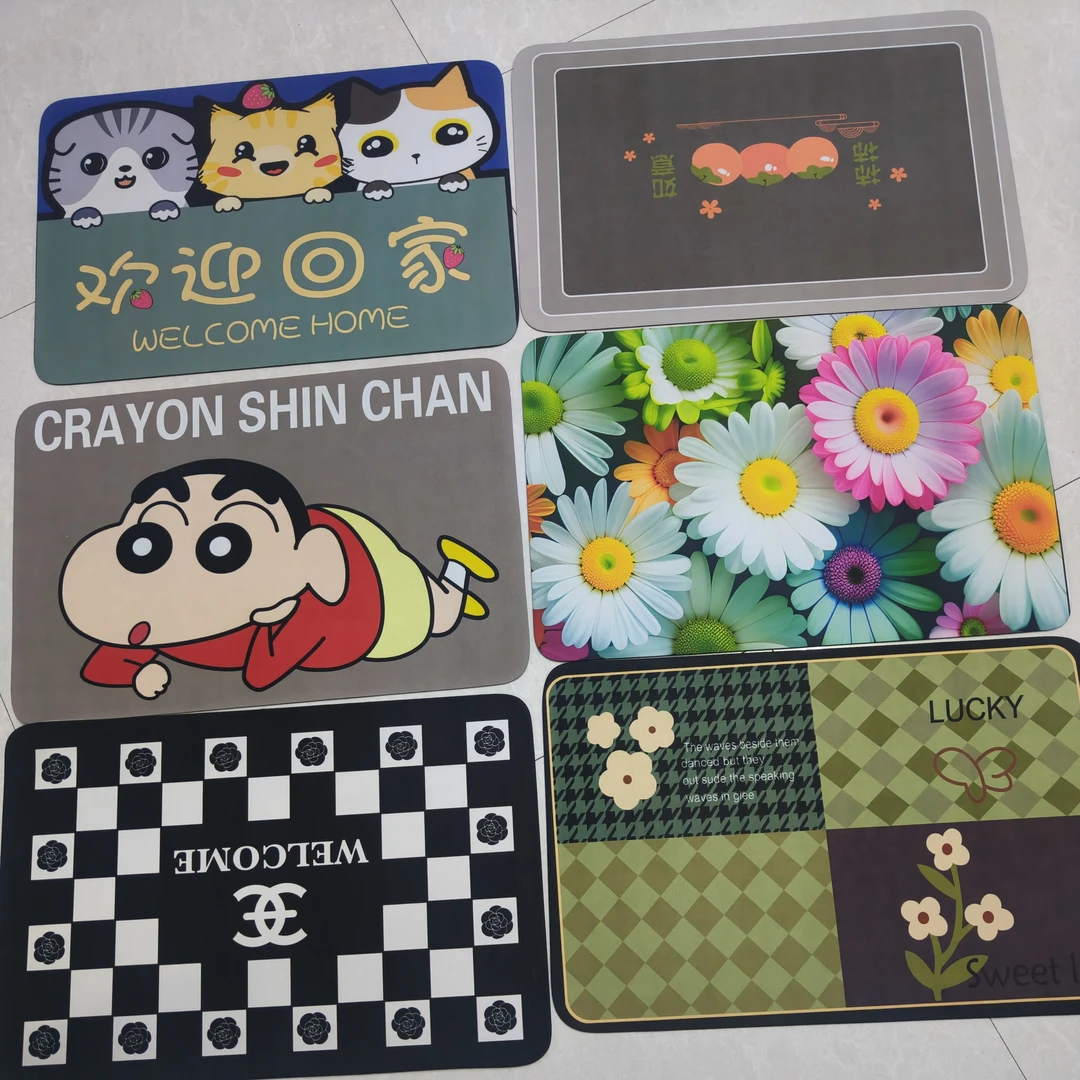 001—160 硅藻泥地垫家用浴室厨房吸水防滑垫拍对应编码（孤品尾货）