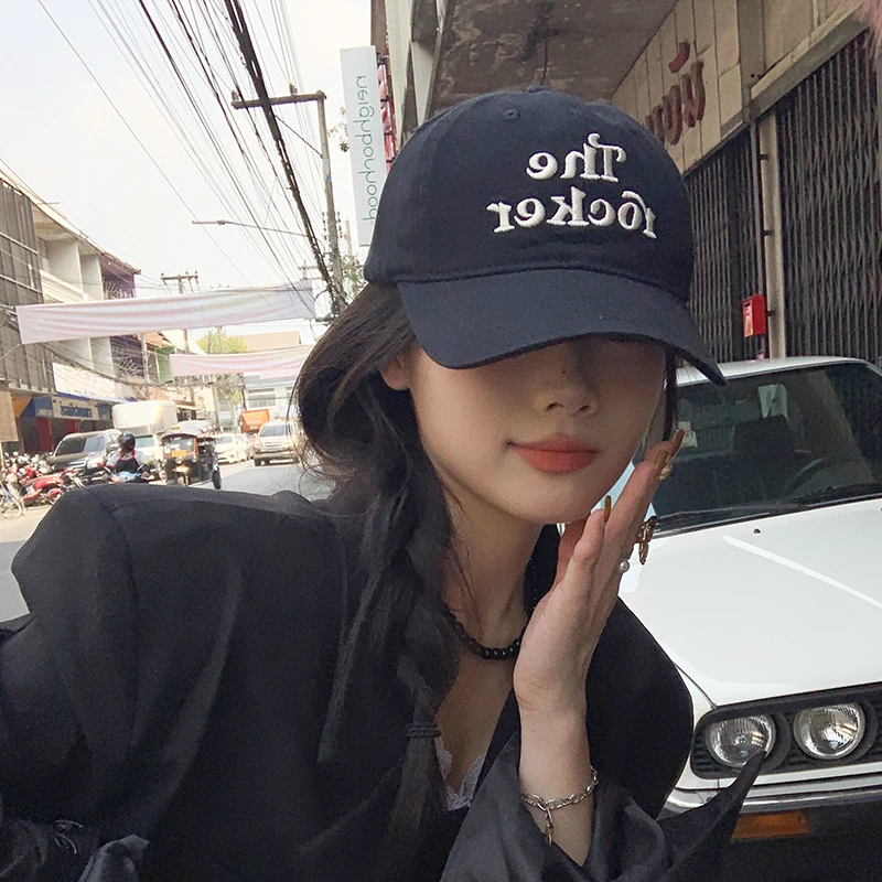 The Rocker美式复古棒球帽女春夏大头围休闲百搭鸭舌帽男软顶加深