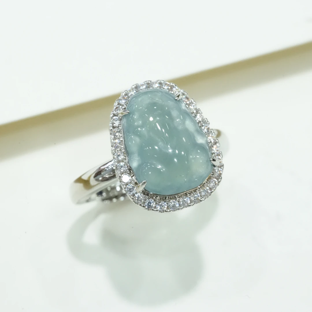 天然A货翡翠貔貅戒指多样性发