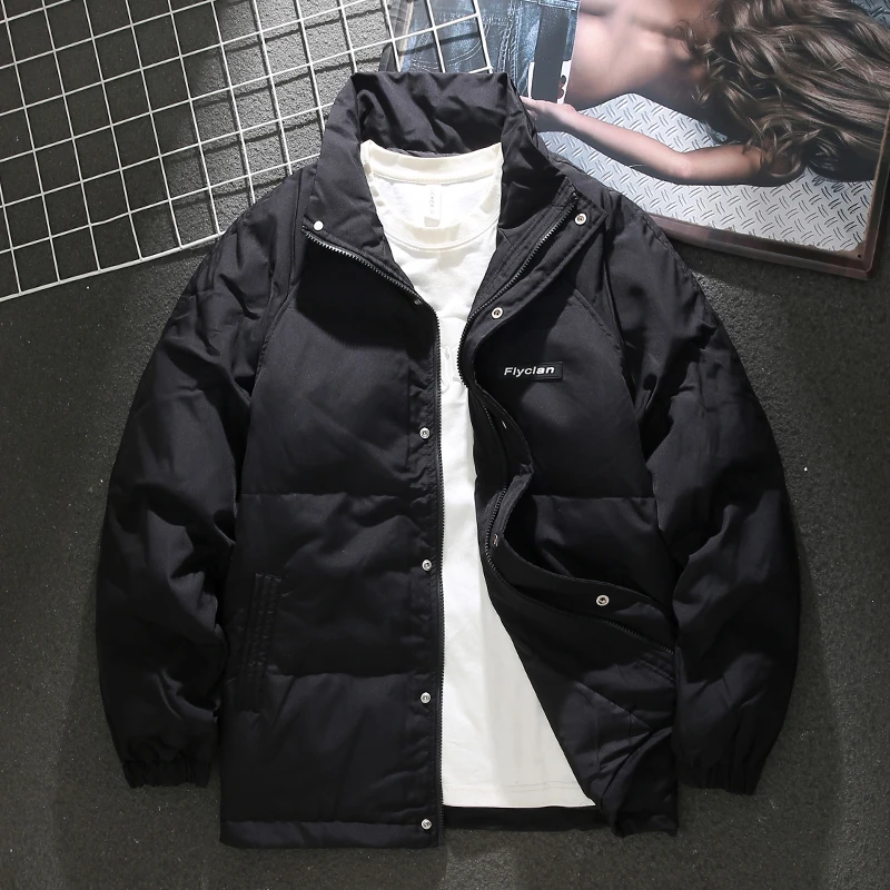 LEIGHZ/雷茨立领羽绒服男2024冬季新品潮流宽松插肩袖保暖防寒