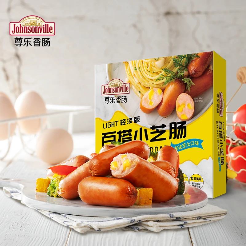 尊乐百搭小芝肠蜜汁小香肠熏煮芝士烤肠300g-Light儿童肠芝士肠