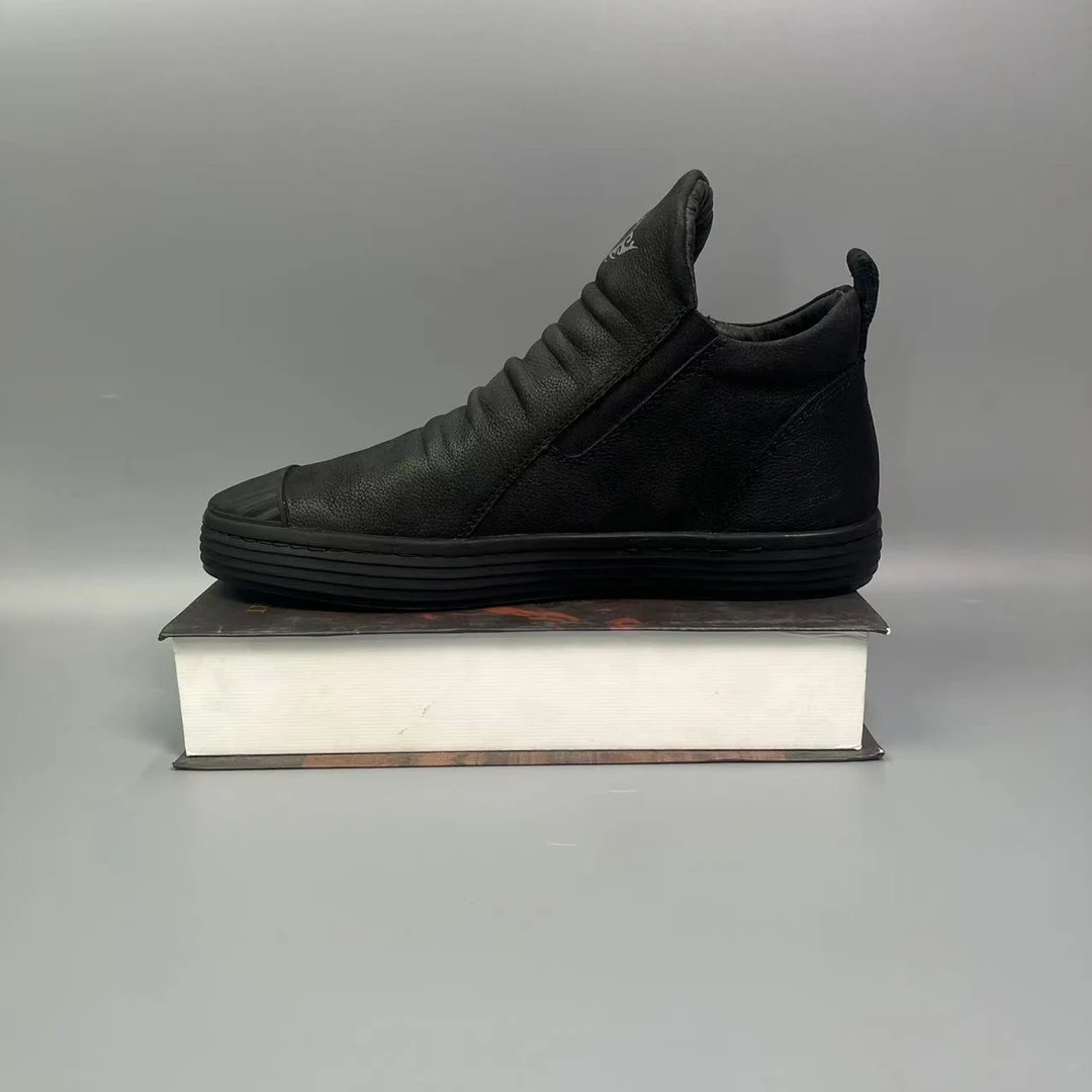 (88112) 秋冬牛皮保暖舒适休闲透气真皮男棉鞋