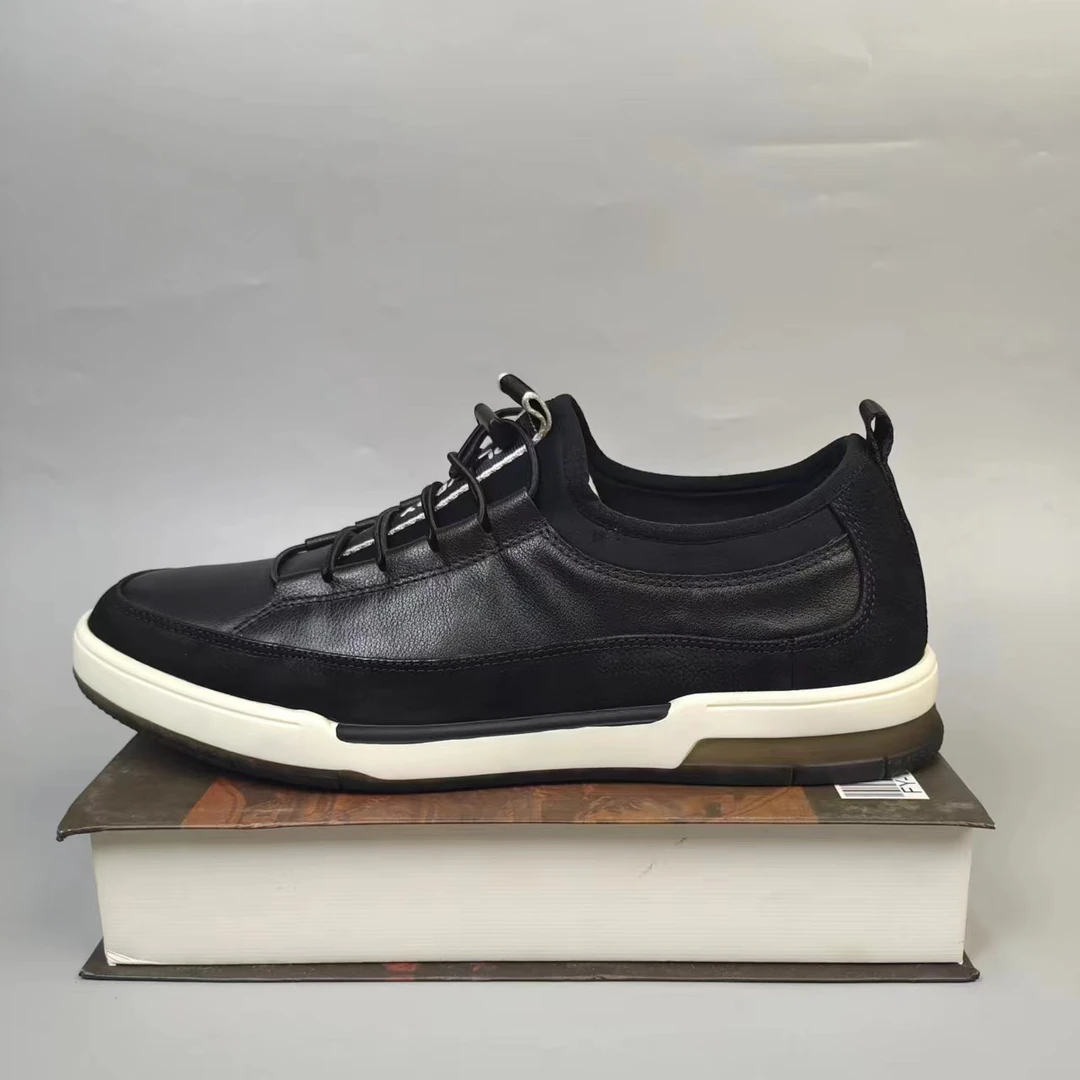 4-13（225674）舒适休闲透气真皮男鞋