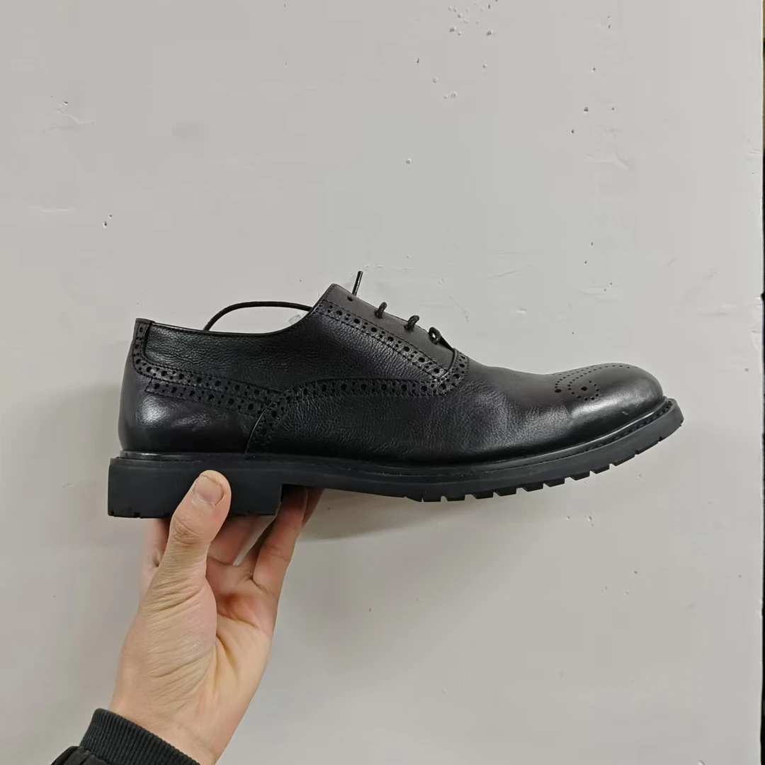 005 舒适休闲透气真皮男鞋