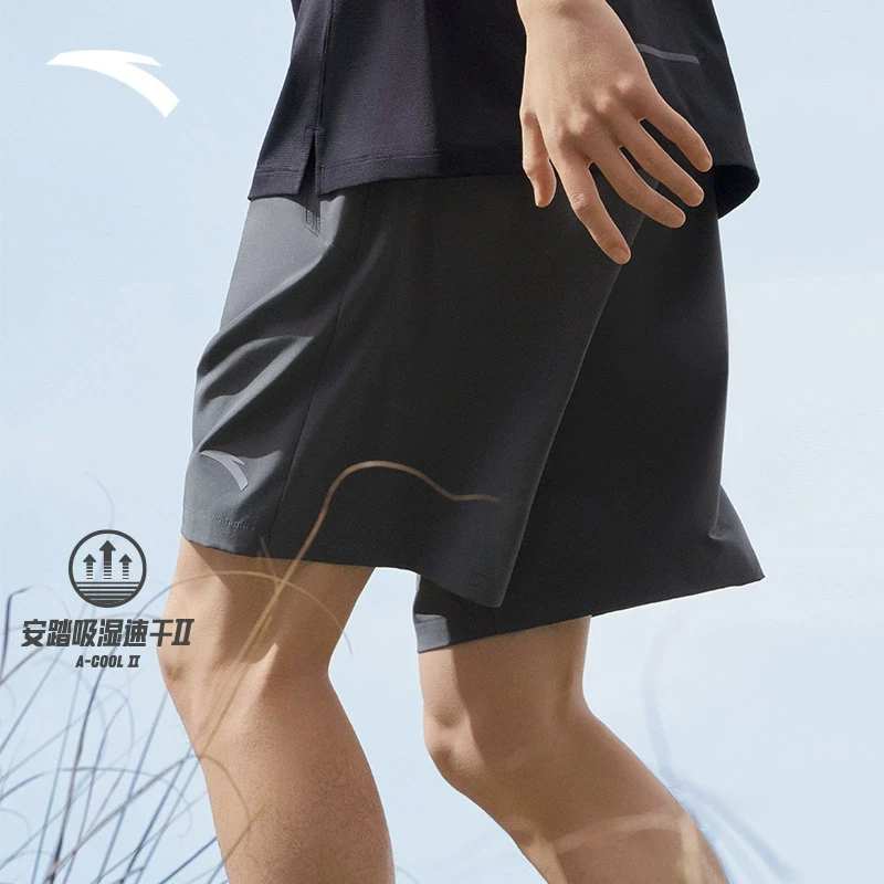 【速干裤】安踏运动裤宽松五分短裤薄款透气男子训练男款清凉情侣薄