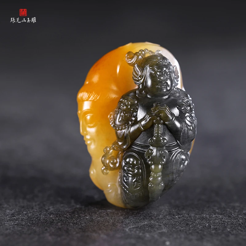 张克山老师作品 和田玉 护佑