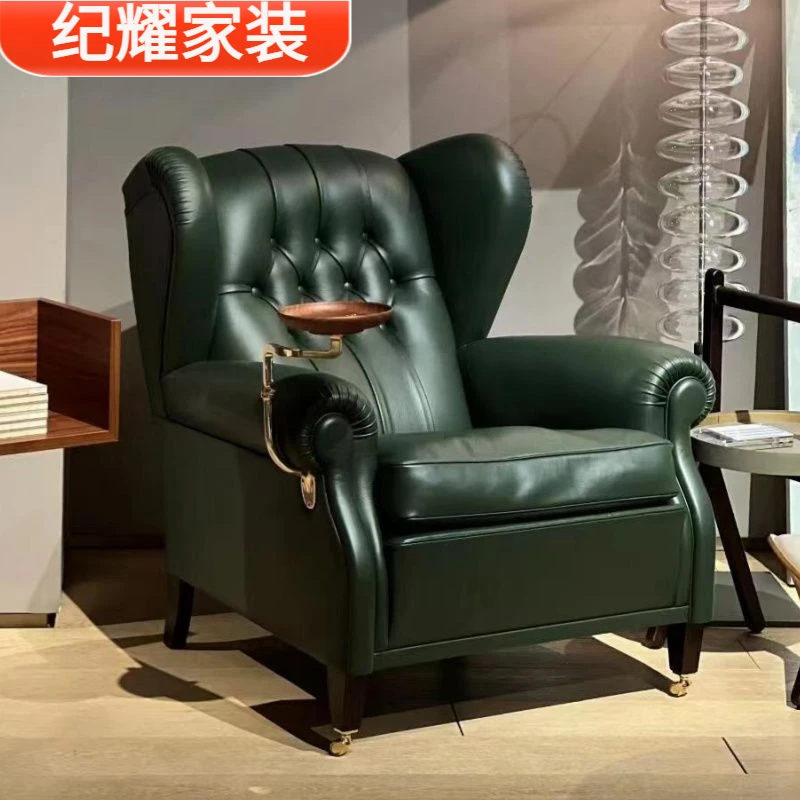 1919教父雪茄椅轻奢家用沙发美式经典客厅酒店卧室休闲接待老虎椅