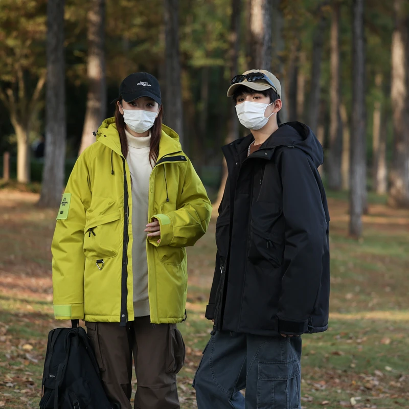 门店799！滑雪服面料！黑金温感 男女可穿工装棉服