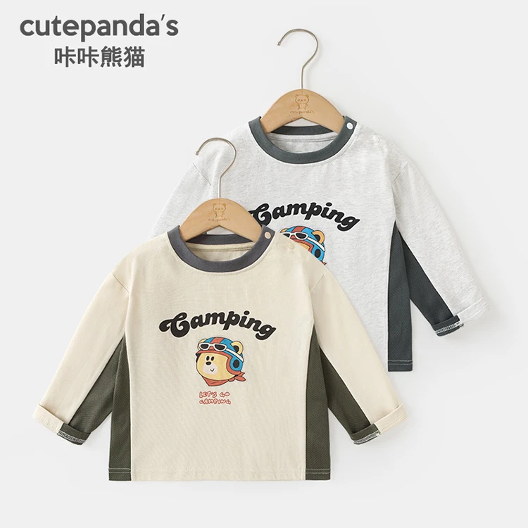 【现货】婴儿衣服休闲长袖T恤春装春秋男女童打底衫小童上衣Y9223