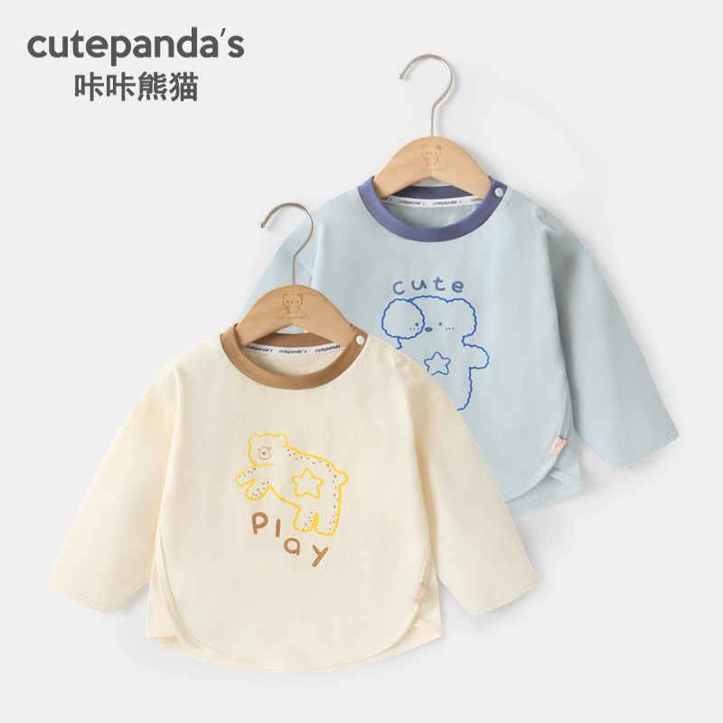 【现货】婴儿衣服休闲印花长袖T恤春装春秋宝宝上衣小童打底衫Y8970