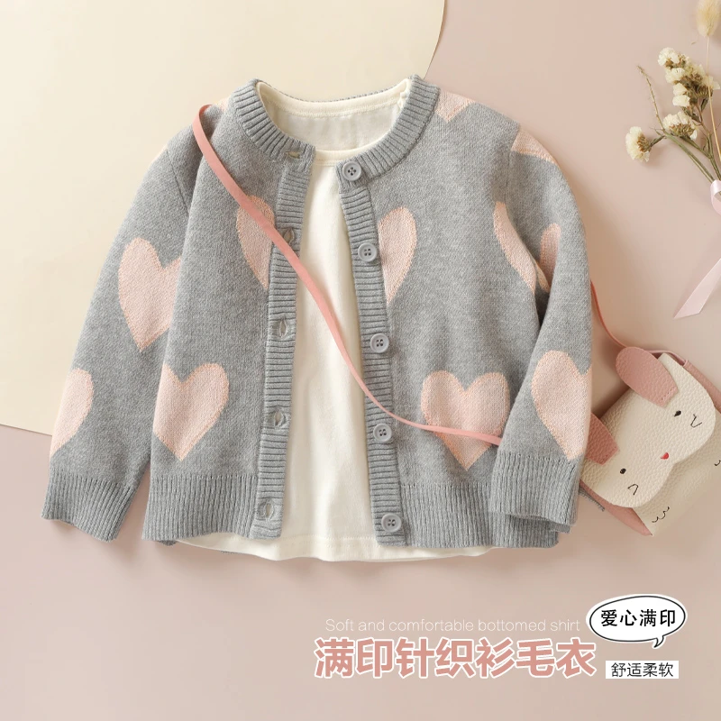 【现货】针织开衫外套秋装春秋开衫上衣小童潮Y7406