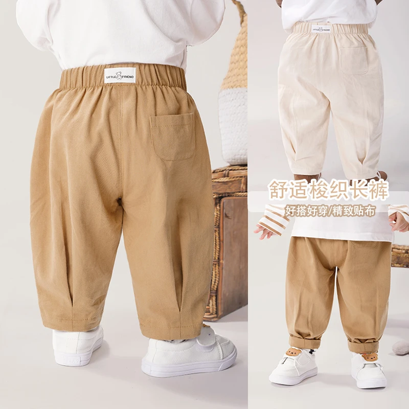 【现货】婴儿衣服梭织长裤子春装春秋休闲裤潮Y7880