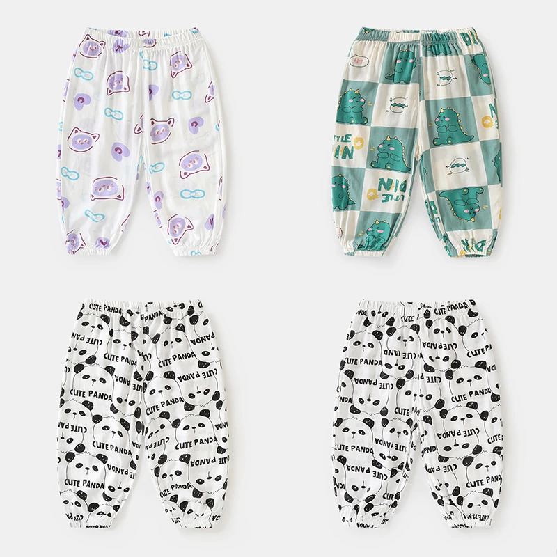 【现货】婴儿长裤子夏装防蚊裤夏季宝宝儿童休闲空调裤薄款Y8992