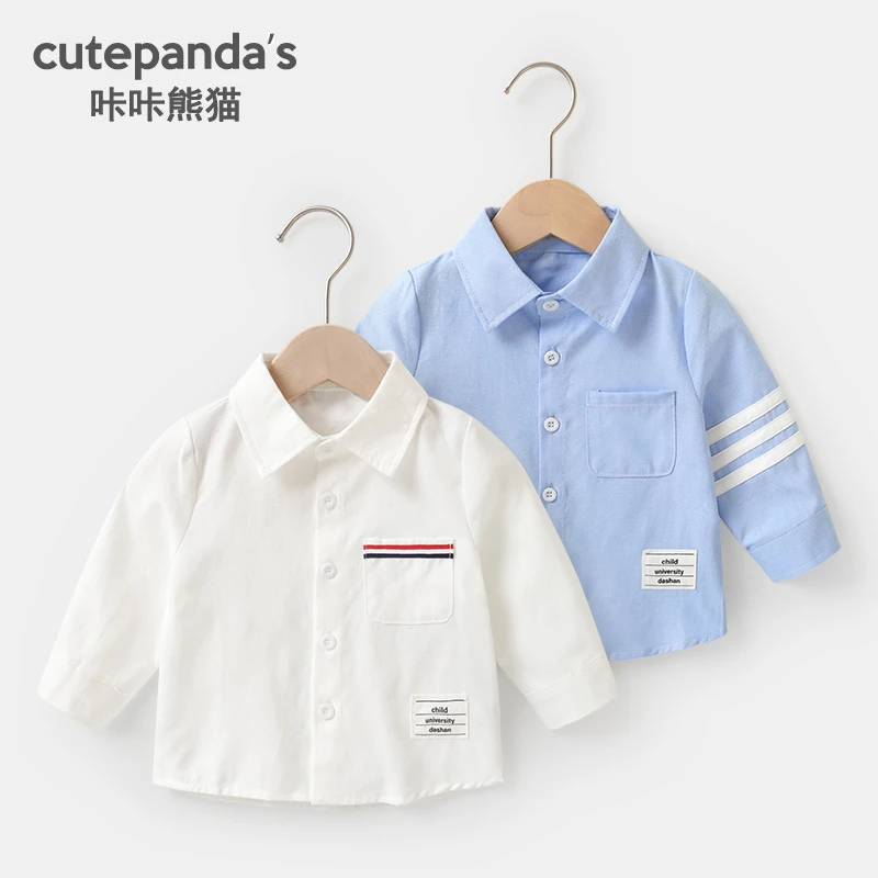 【现货】[婴儿衣服休闲长袖衬衫秋装春秋衬衣Y7620