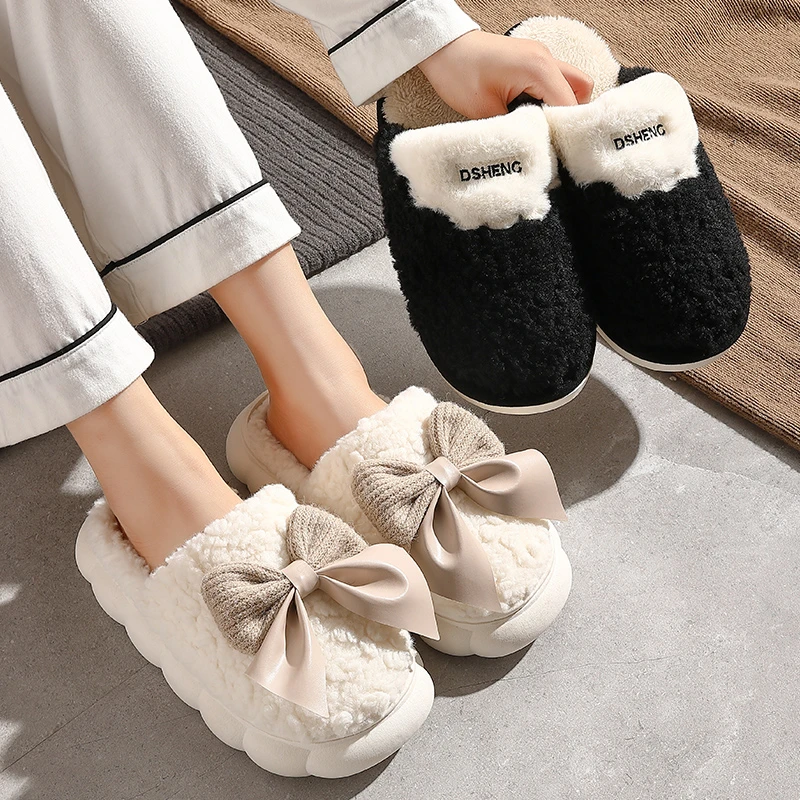 棉拖鞋女士冬季软底2023新款室内家居厚底情侣保暖加绒毛毛棉鞋女