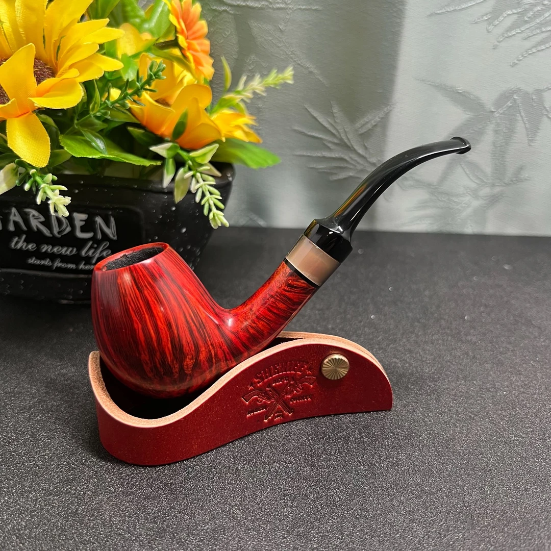 丹麦Nils尼尔斯烟斗手工烟斗石楠根大弯手工石楠木烟斗烟斗石楠木