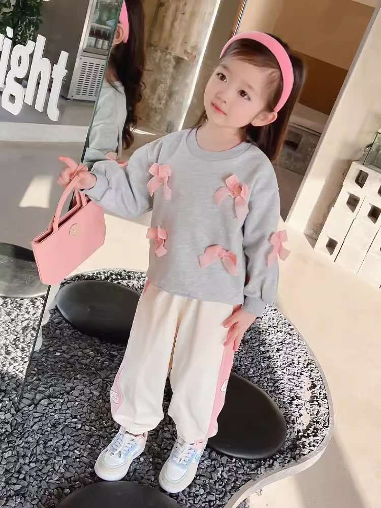 98295女童春秋款卫衣女宝宝宽松运动春装上衣儿童装春季衣服潮