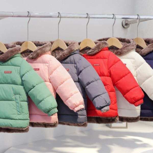 33552儿童棉衣秋冬新款儿童羽绒棉服中小童韩版宝 宝棉外套