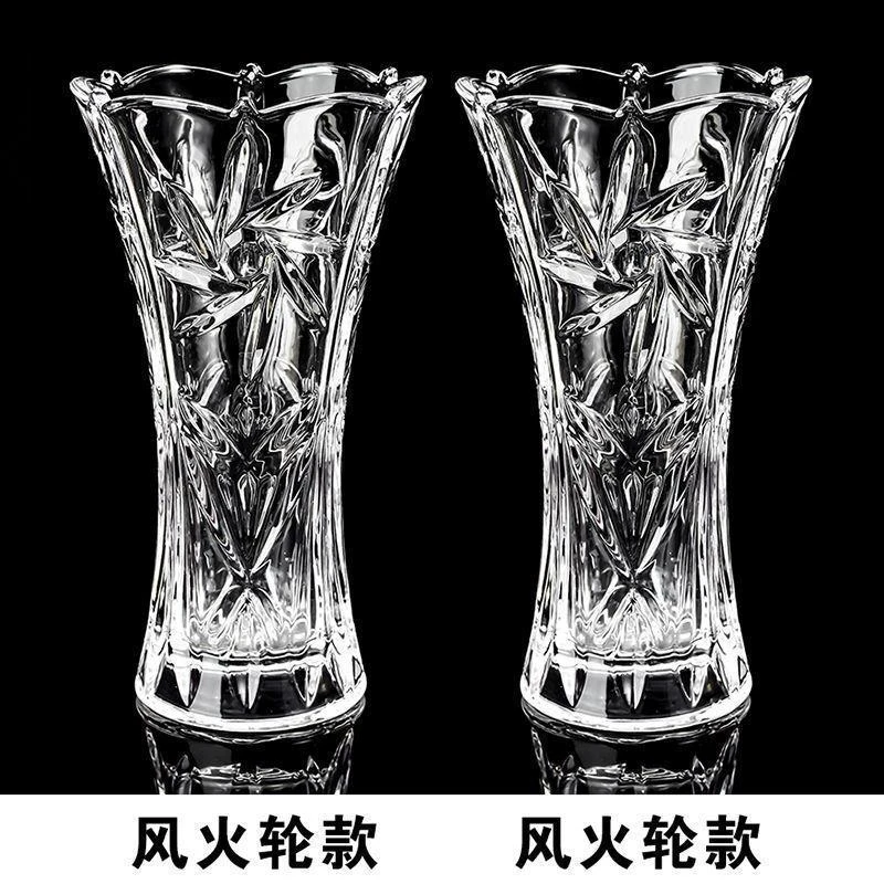 加厚大号玻璃花瓶透明客厅摆件水培植物富贵竹百合插干花陶瓷花瓶