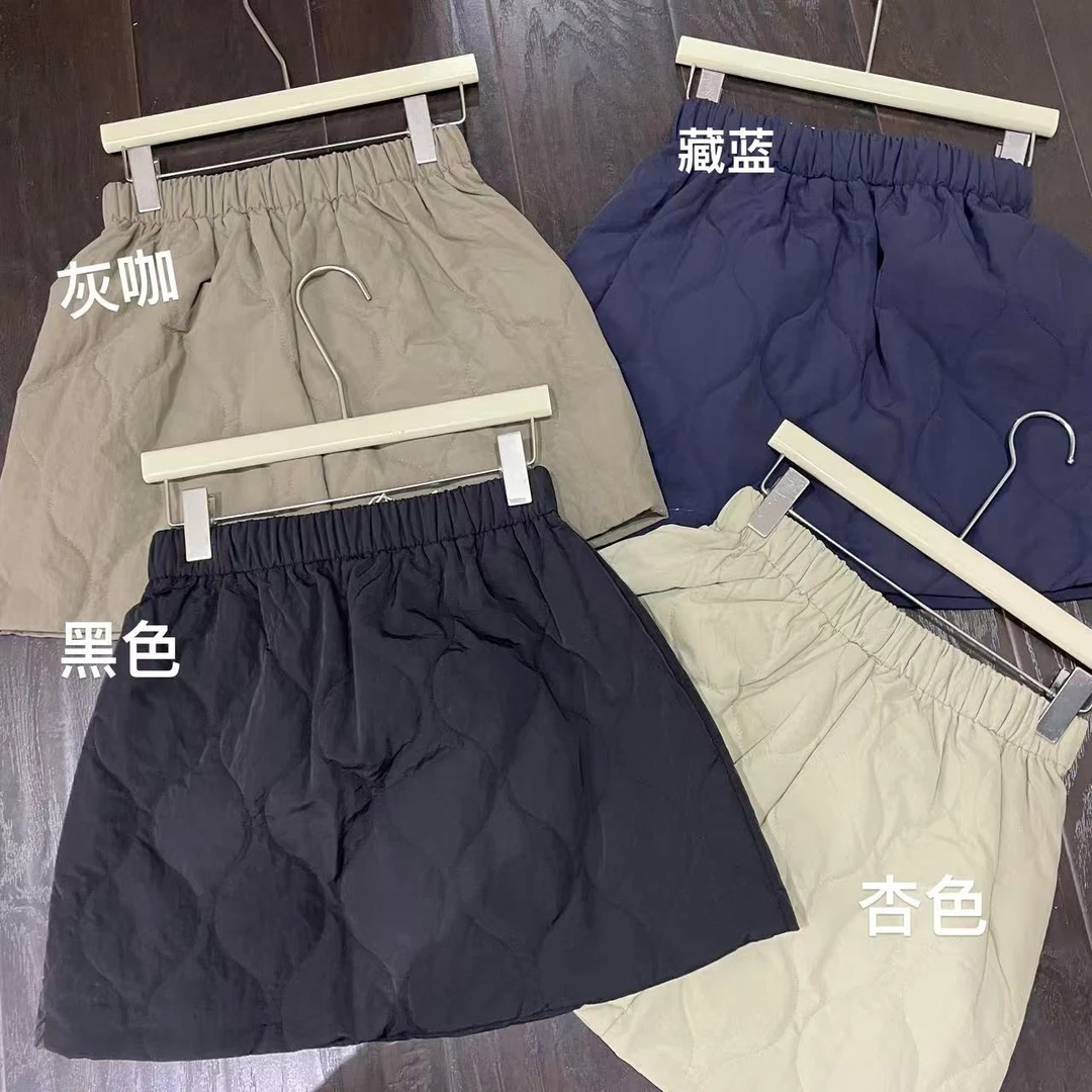 【 雨•美 推荐 】8173韩版气质夹棉松紧腰短裙