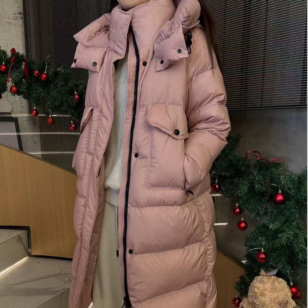 【雨•美推荐】【原版】A02冬季加厚长款连帽保暖过冬棉服