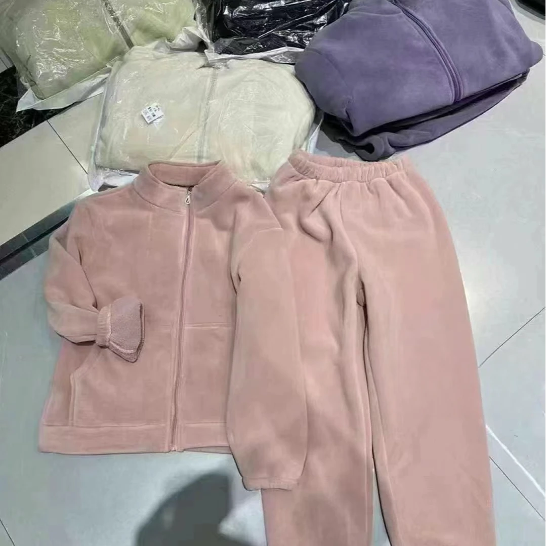 【 雨•美 推荐 】5858休闲加厚立领拉链款睡衣套装