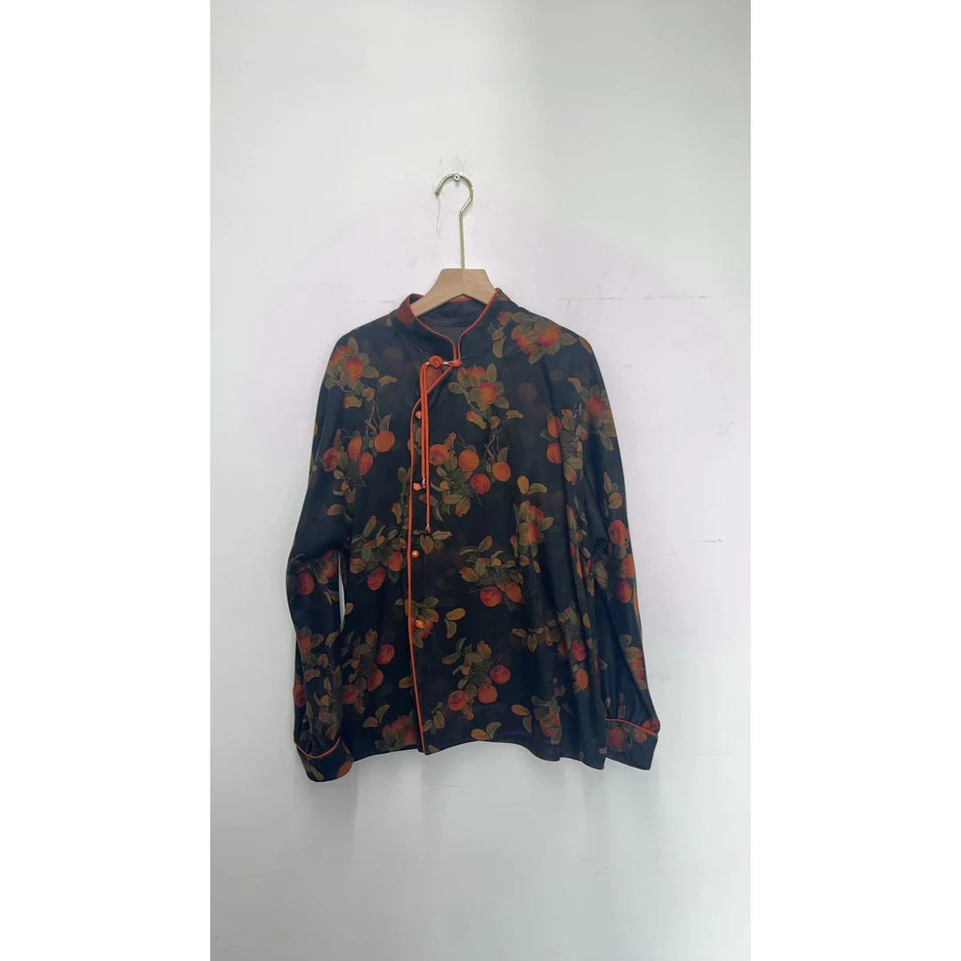 桑蚕丝香云纱上衣A584