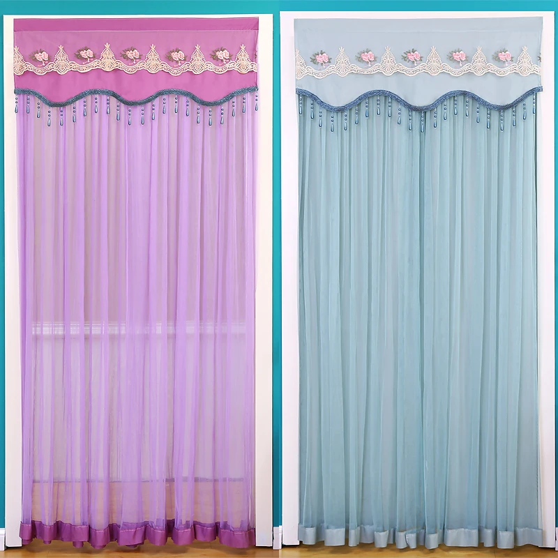 家用房间门帘卫生间隔断防蚊双层隔断帘免打孔自粘防蚊虫防蝇简约