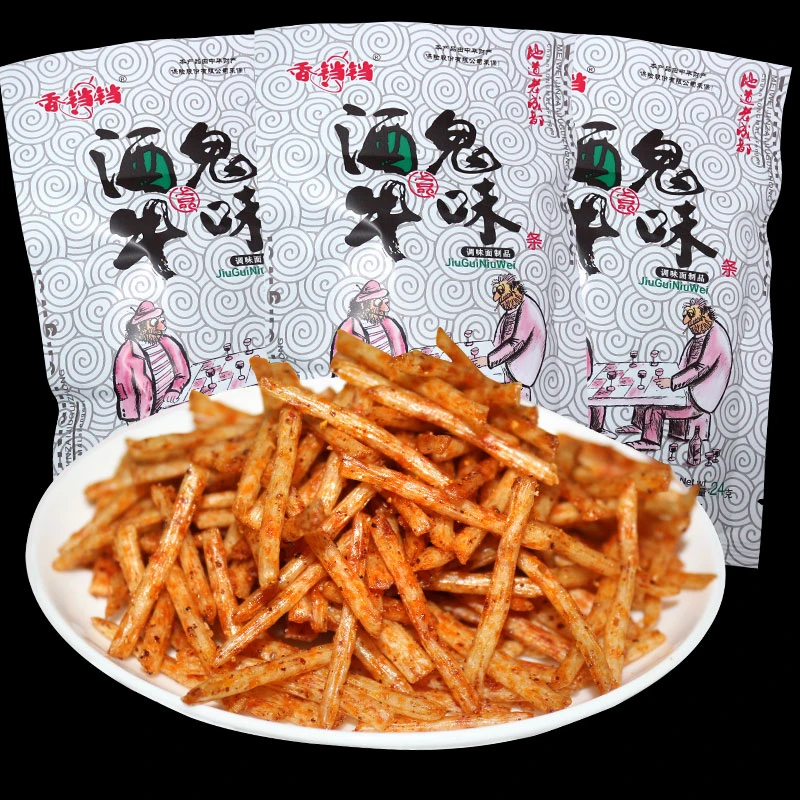 香铛铛酒鬼牛味条辣条8090后童年儿时怀旧零食大礼包18克每包