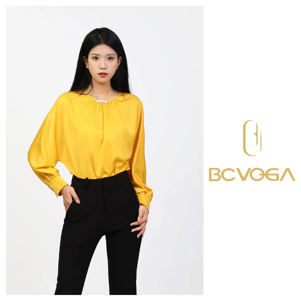 BAISI/百丝春日出行时尚款直身上衣 BCVK408007 小众女装显瘦长袖