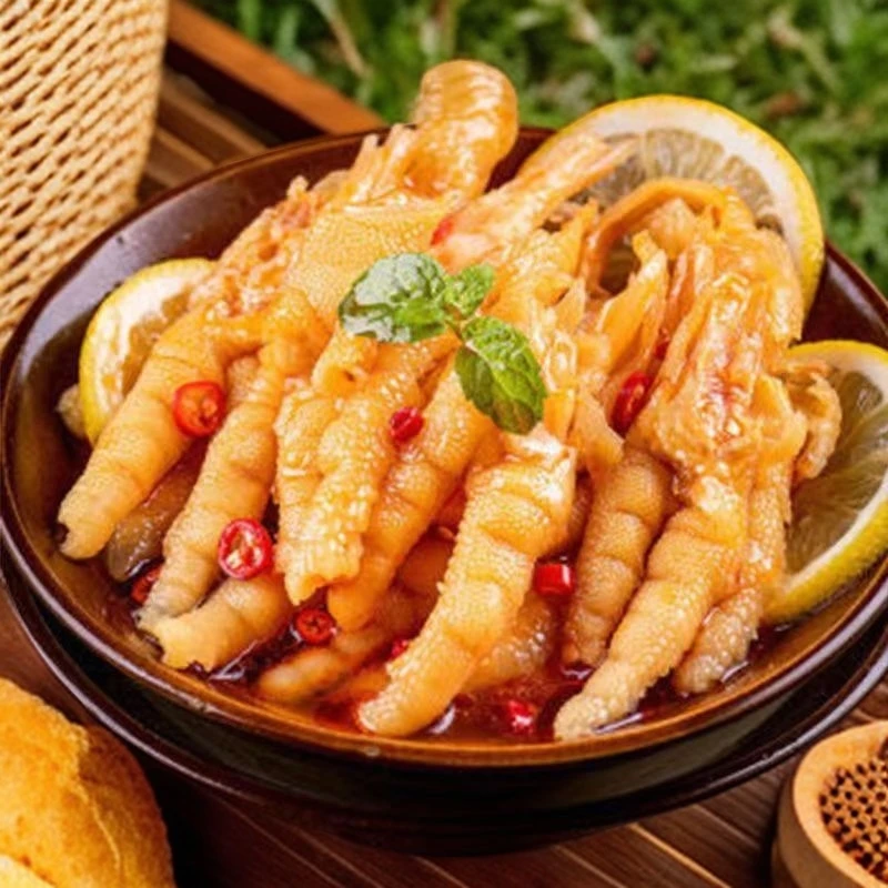 【自播福利1罐】酸辣柠檬无骨鸡爪休闲解馋零食500g新人试吃装
