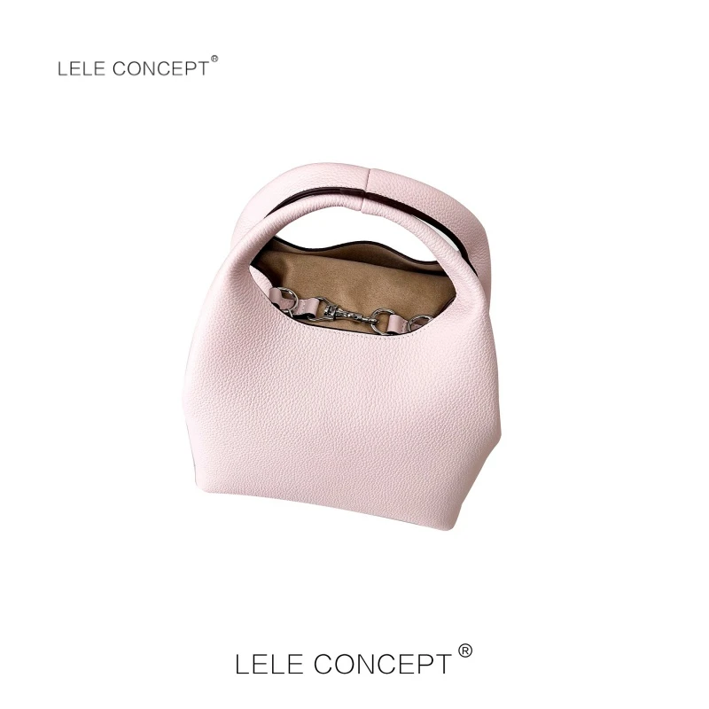 LELE CONCEPT百搭饺子包小巧精致女人风轻奢荔枝纹单肩时尚BB023