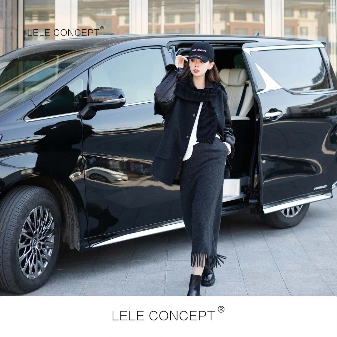 LELE CONCEPT 都市时尚百搭气质高级双兜无领马甲Y0392