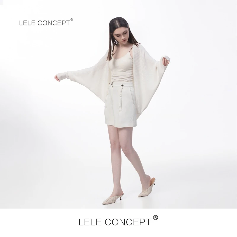 LELE CONCEPT 百搭针织蝙蝠袖开衫遮肉简约优雅知性气质薄款S0249