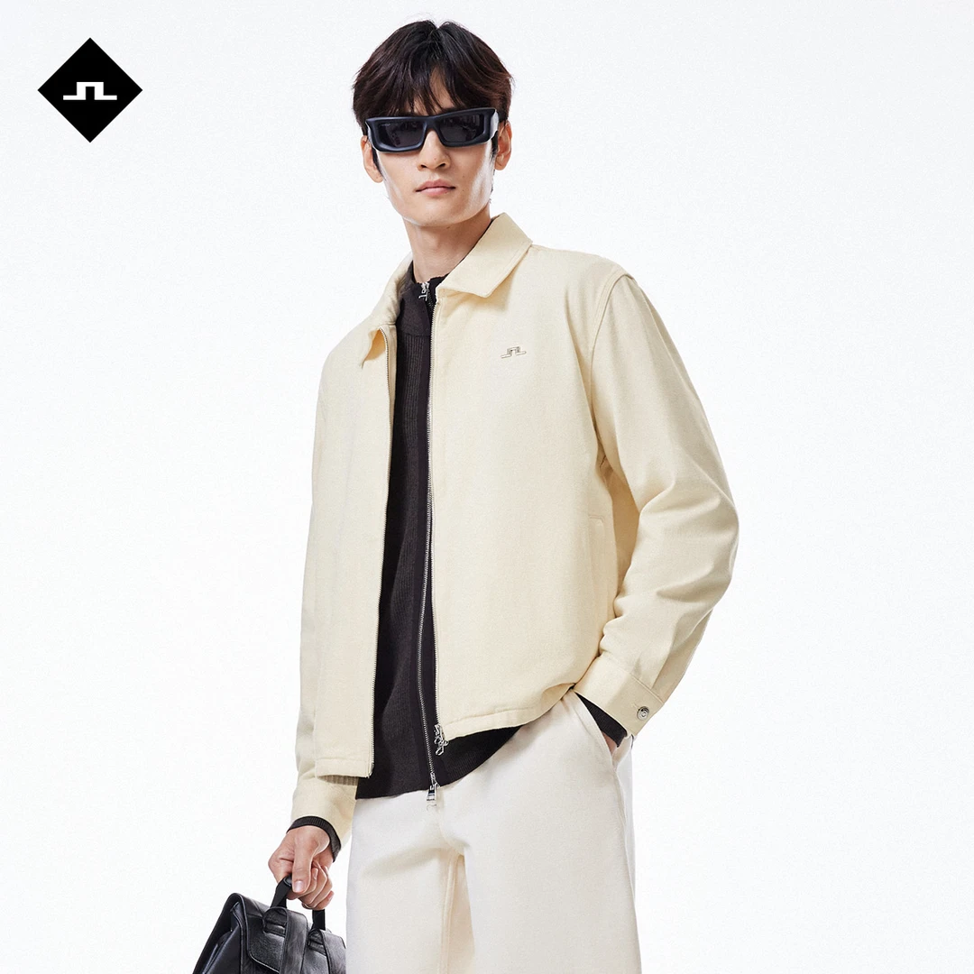 JLINDEBERG金林德伯格秋冬男士翻领拉链户外休闲耐磨耐穿牛仔外套