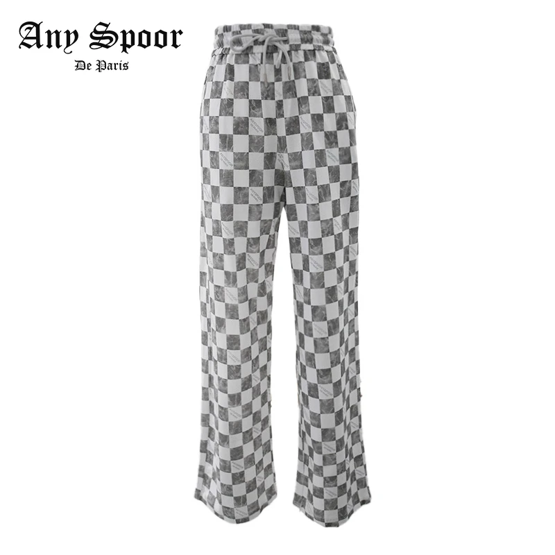 【ANY SPOOR】设计师潮流百搭舒适时尚春夏宽松休闲长裤30673