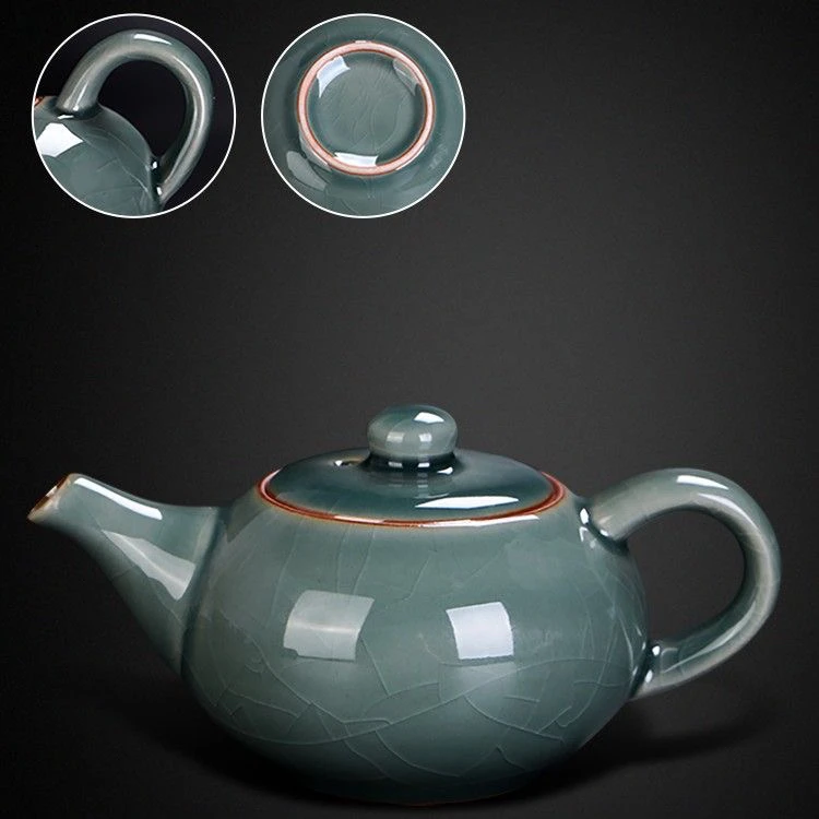 哥窑茶具套装家用高档办公室会客轻奢中式陶瓷茶杯小功夫泡茶神器