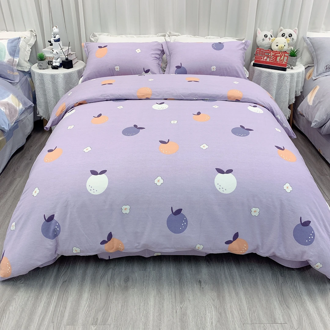 雪京 现货 新款 加厚纯棉全棉四件套 斜纹简约款床上用品四件套