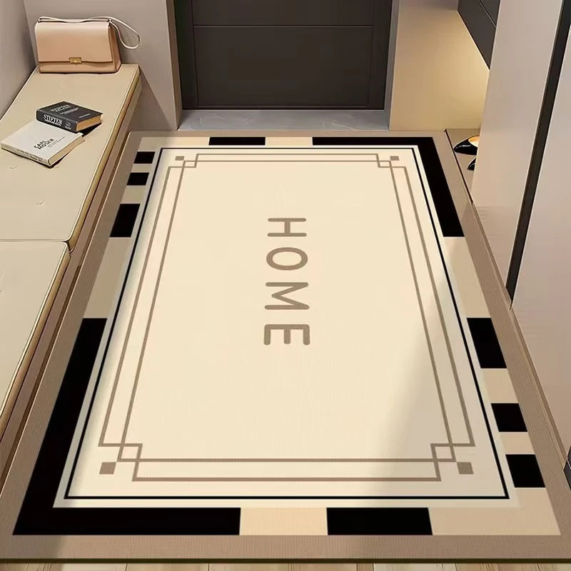 轻奢风入户门玄关厨房卫生间家用地垫硅澡泥吸水防滑速干耐脏耐磨