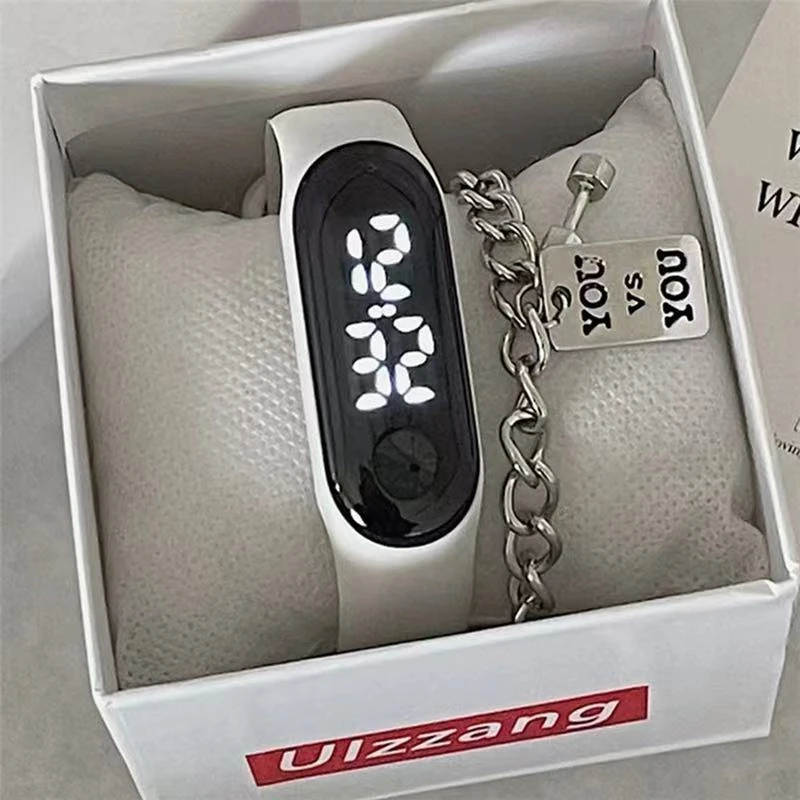 【专属】手表防水防摔LED夜光显示情侣通用手环触屏简约创意HY