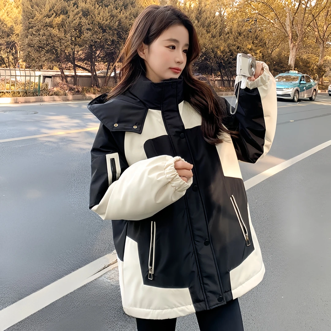 2025年新款棉服女冬短款宽松加厚棉衣洋气冲锋衣棉袄户外登山服潮