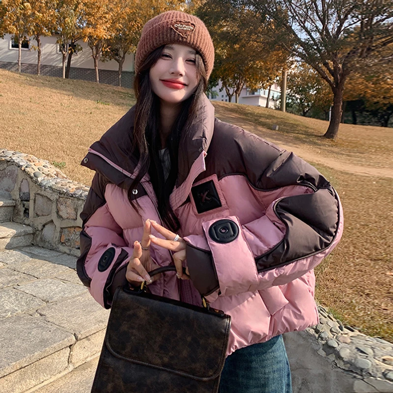 2025年新款女冬短款棉衣棉服韩系时尚设计感宽松加厚洋气保暖外套