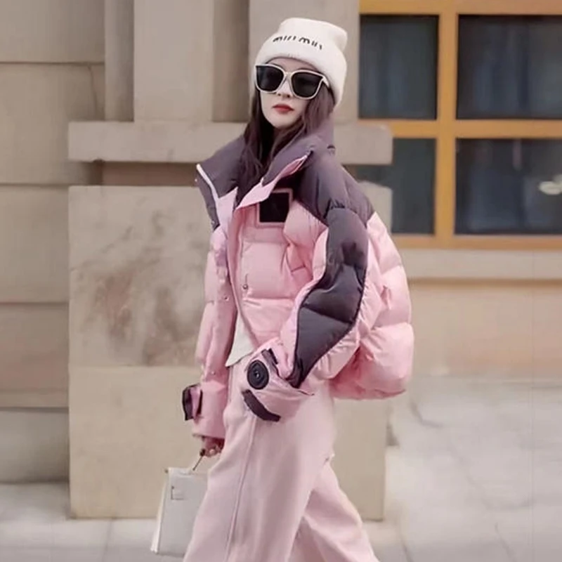 2025年新款羽绒棉服女冬短款宽松加厚棉衣潮流面包服时尚保暖外套