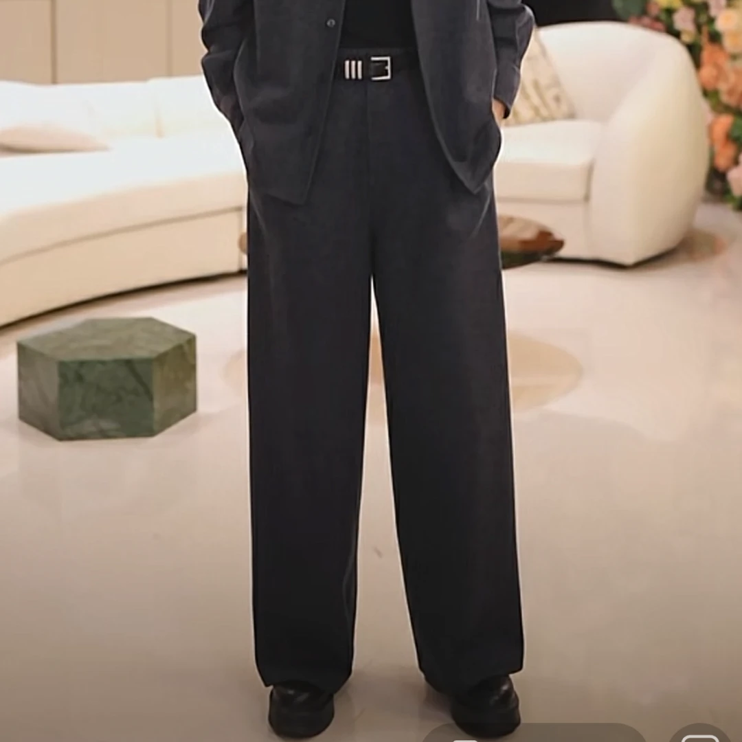 伽诺【冬姐精选】新款休闲针织毛呢裤子G4KZ0006