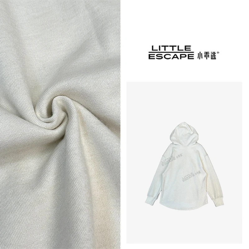 小乖逃D连帽白色卫衣百搭PG咖色口袋高端上衣6011