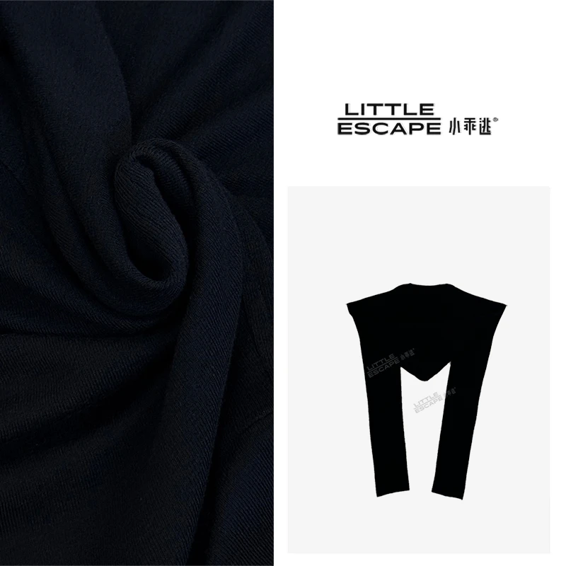 小乖逃D黑色披肩 外搭时尚休闲百搭 C175