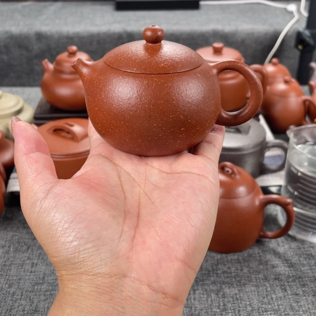 紫砂茶壶红降坡西施30目130